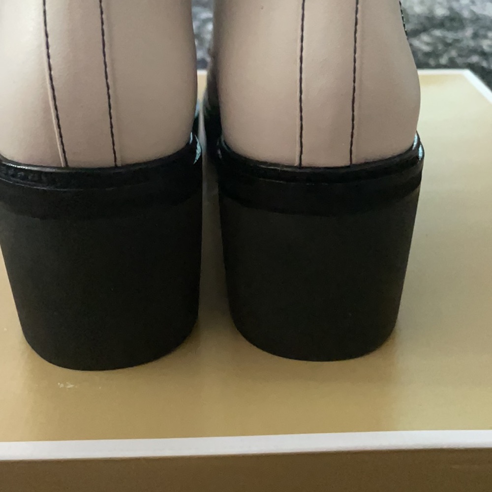 ❤️Michael Kors White Leather Combat Boots Retail $225 New!! - Picture 7 of 8